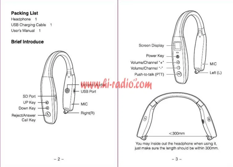 Alafone AF4 Neckband Mini Walkie Talkie Bluetooth Earphone For Phone/Android/Pad